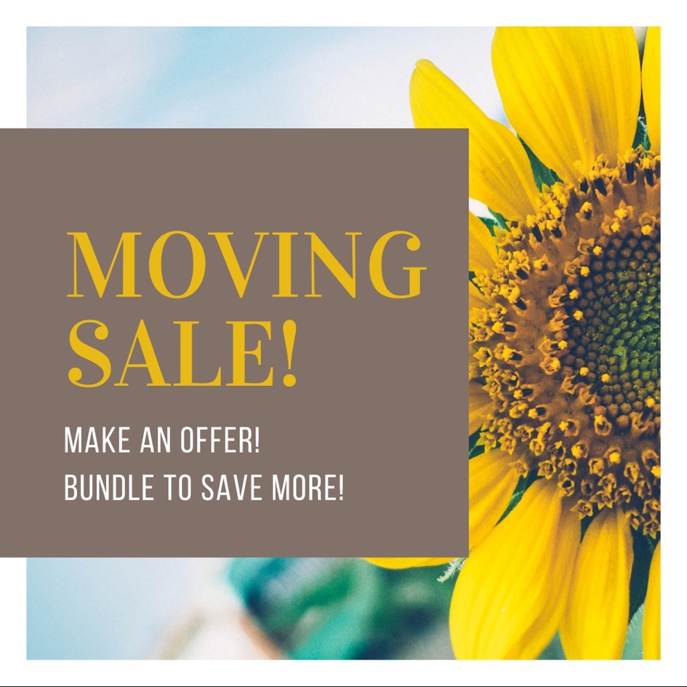 Moving sale! Make an offer!